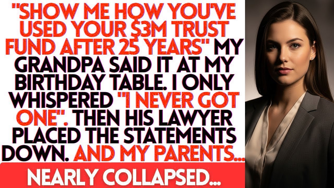 My Parents Hid My $3M Trust Fund For 25 Years—Grandpa Exposed Everything On My Birthday