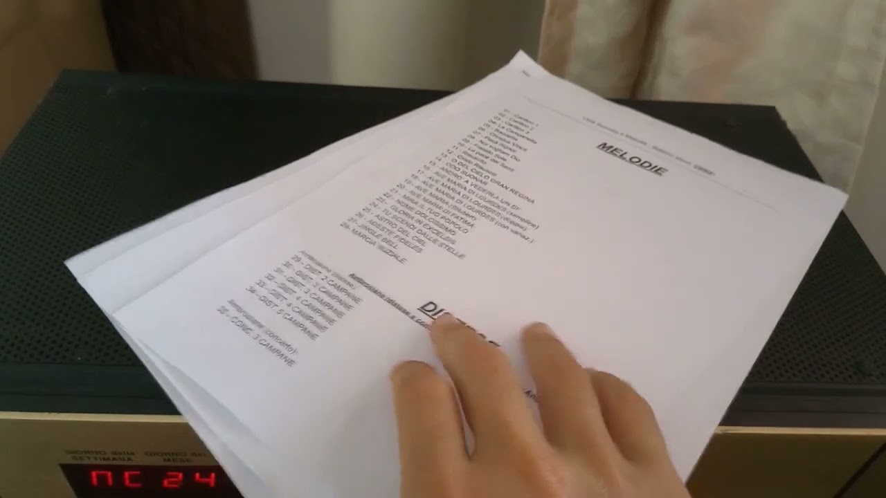 Alcune Melodie con il mio Campanile Elettronico