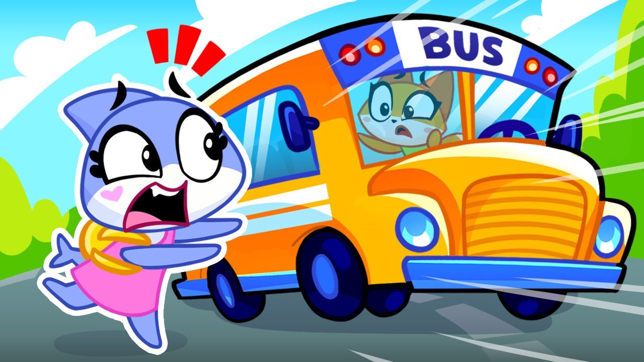 First Day of Kindergarten 🚌 Wheels on the School Bus 🚍 Educational Cartoons