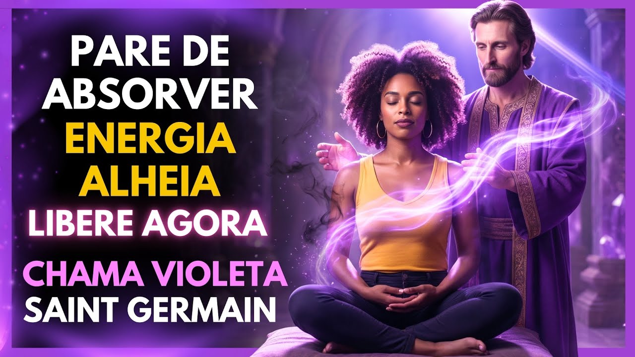 🟣 PARE DE ABSORVER energia dos outros | Limpeza com Saint Germain (Chama Violeta)