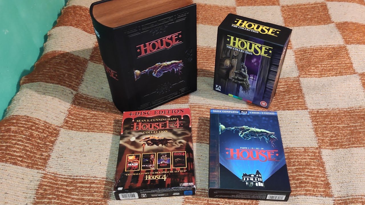House 1-4 German NSM Leather Mediabook Collection Arrow Video Spanish Digipack Unboxing Review