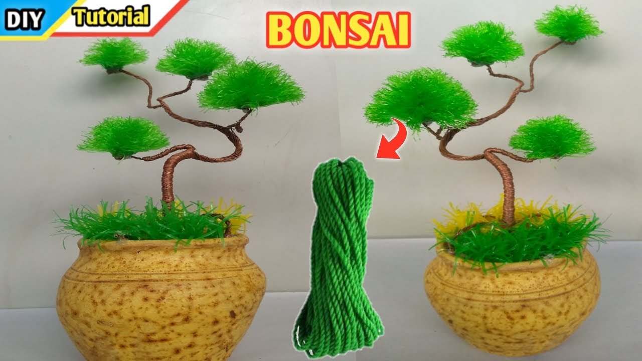 Cara Membuat Bonsai Dari Kawat Dan Tali Tambang