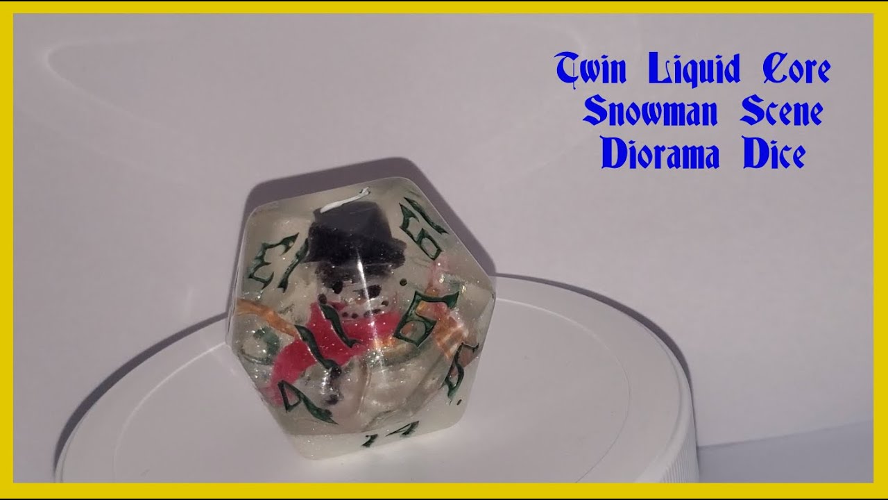 Diorama Dice: How to make a Snowman Scene.
