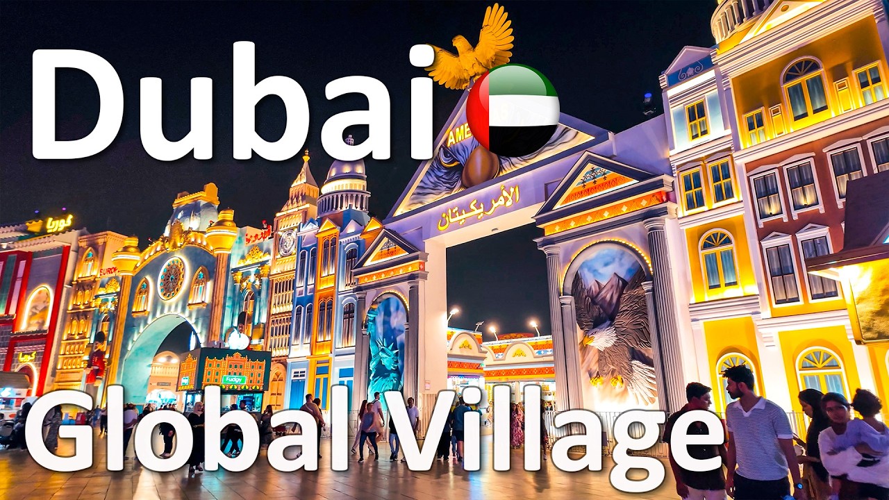Dubai Global Village Full Tour Beautiful Night Walk 4K 🇦🇪
