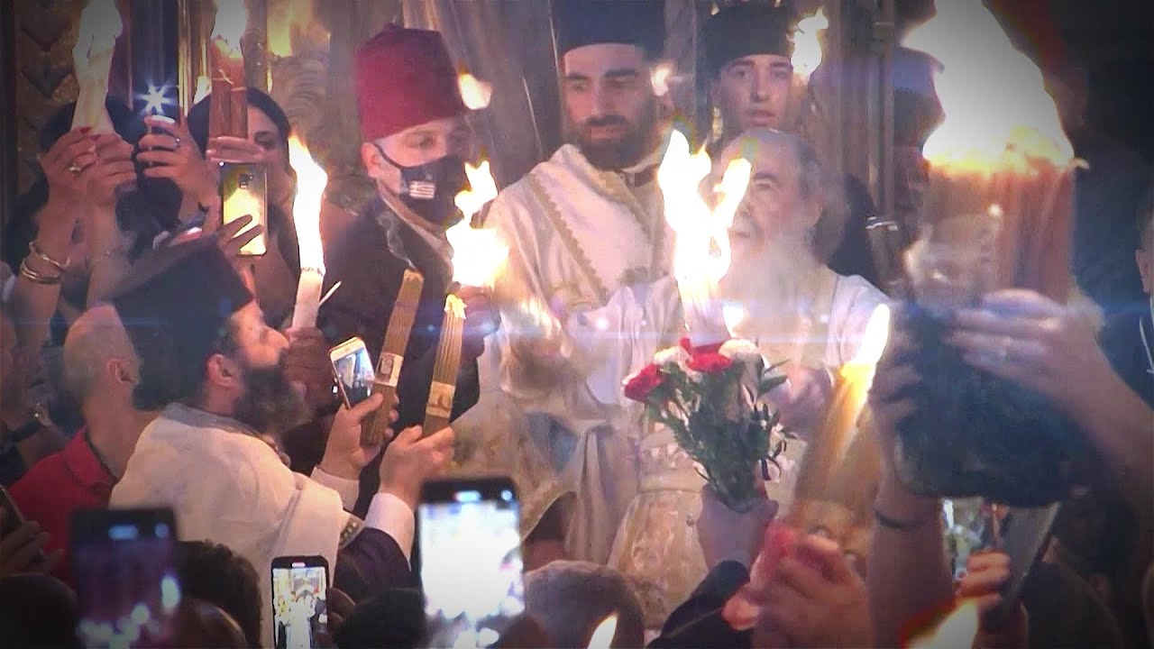 🔴 LIVE de la Biserica Sfântului Mormânt din Ierusalim - Ceremonia de primire a Sfintei Lumini 