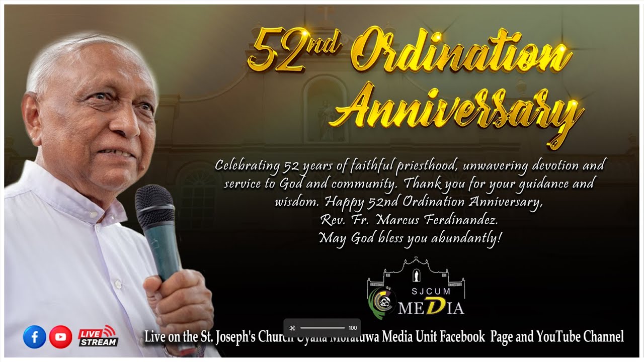 52nd Ordination Anniversary, Rev. Fr. Marcus Ferdinandez