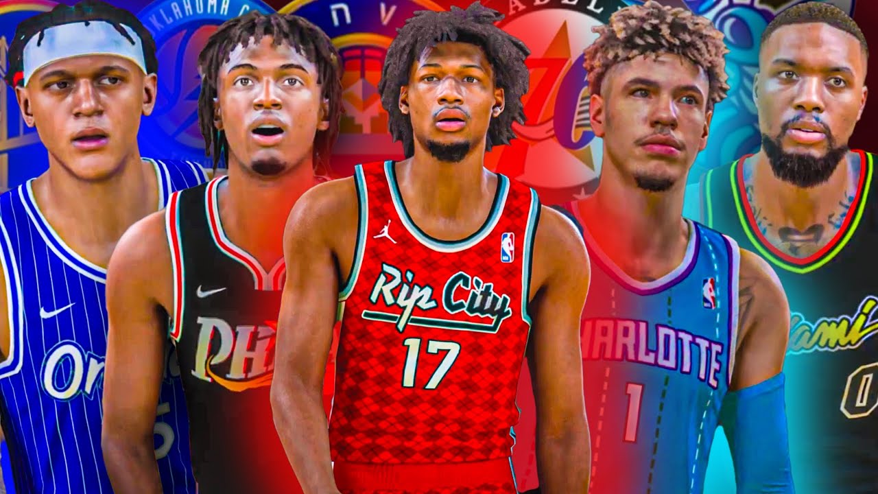 NBA LEAGUE-WIDE REBRAND - 30 NEW LOGOS, JERSEYS, AND MORE! | NBA 2K24 Trail Blazers MyNBA Franchise