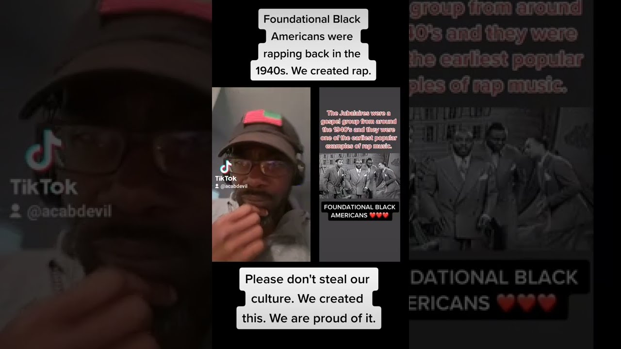 Proof that Foundational Black Americans created Hip Hop and Rapping. #foundationalblackamerican #fba