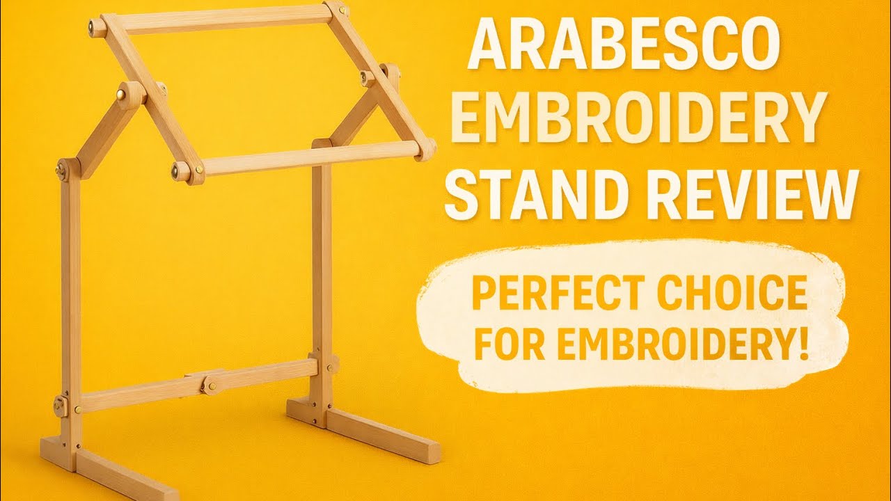 My 10-Year Embroidery Stand Review | Arabeska Floor Frame Setup & Two-Hand Stitching. 