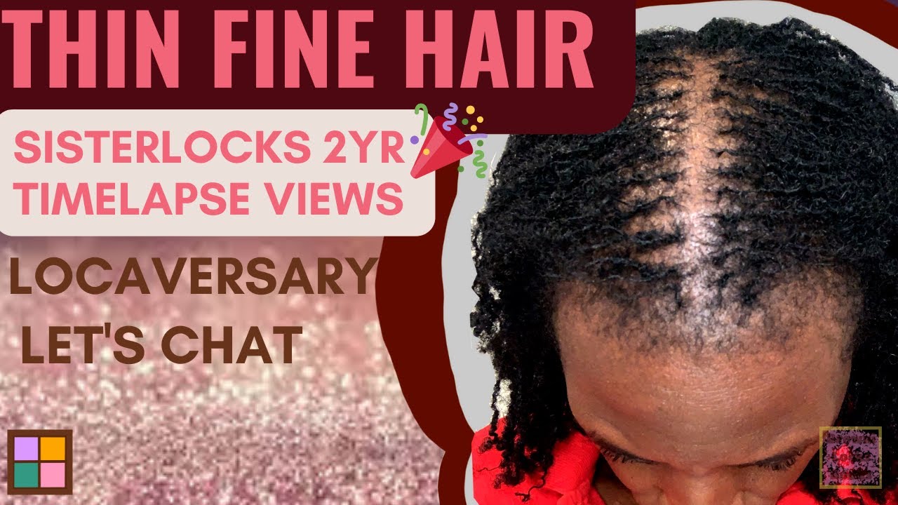 2 yr Sisterlocks&copy; (Thin Fine Hair) LOCAVERSARY | 24 months | How to TIMELAPSE Hair Growth Journey