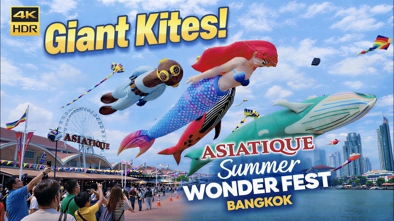 Spectacular Giant Colorful kites Display in Bangkok | Asiatique Summer Wonder Fest 2026