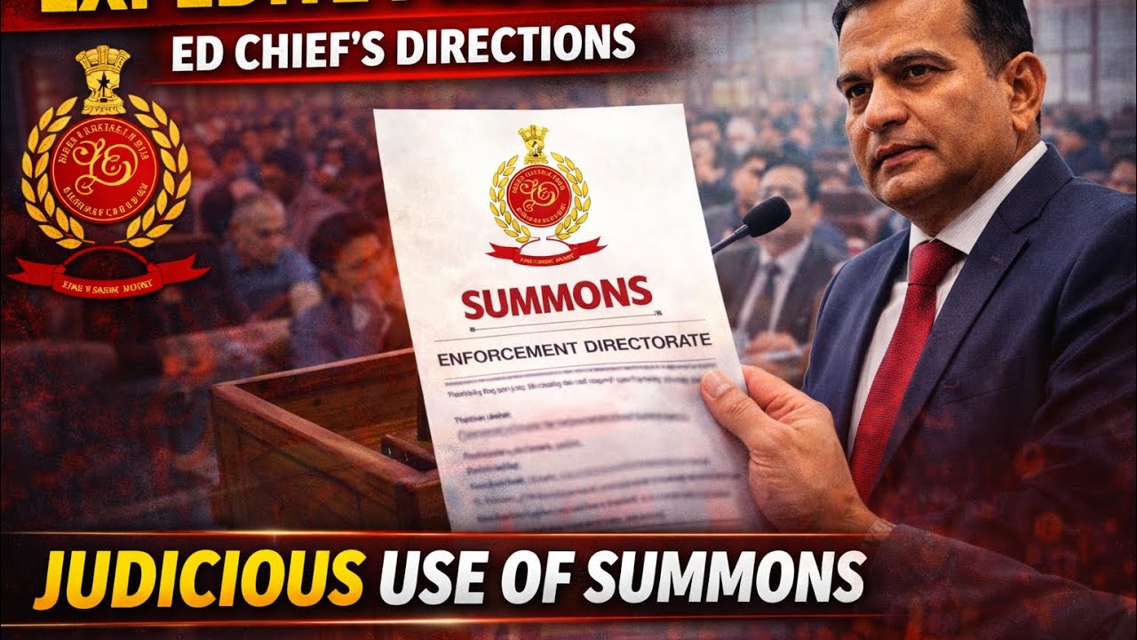 ED Chief Orders Faster Probes | Judicious Use of Summons Explained | UPSC Current Affairs #upsc2026 