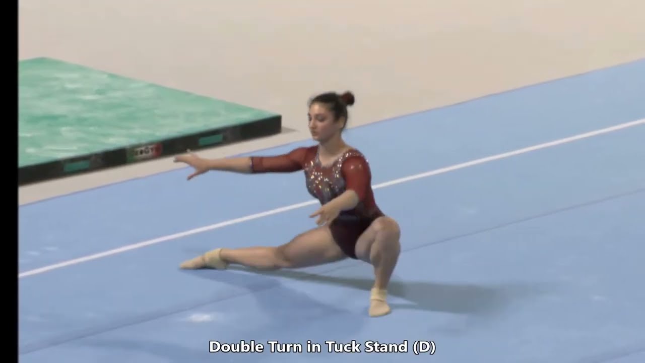Manila Esposito (ITA) Floor Exercise 2022 1st Italian Serie A D-Score (2022-24 Code)