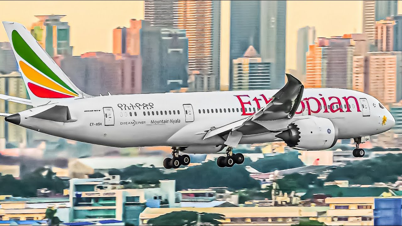 30 MINUTES of AWESOME TAKEOFFS and LANDINGS at MANILA AIRPORT Philippines [MNL/RPLL]
