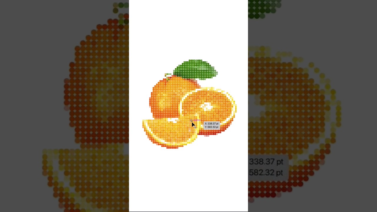 Learn how to convert image into rounded pixels art💡......#designpeedia #design #graphicdesign