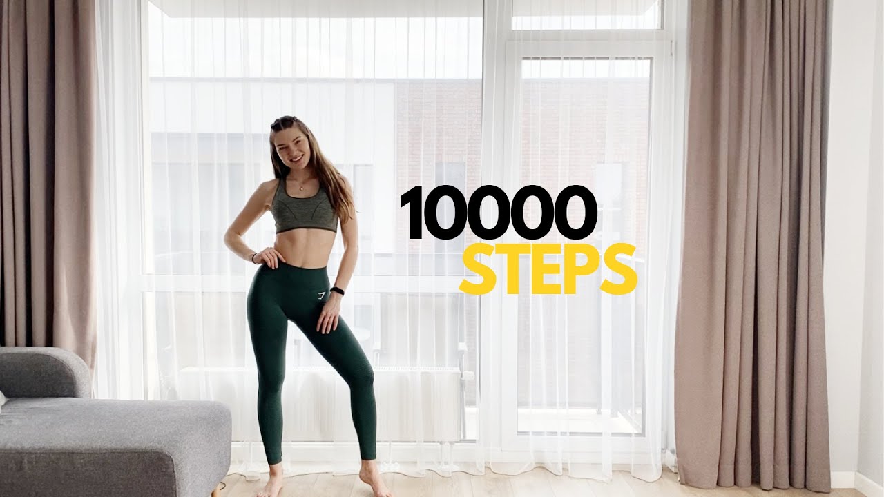 10 000 Steps At Home// No Jumping No Running 10k Indoor Step Workout