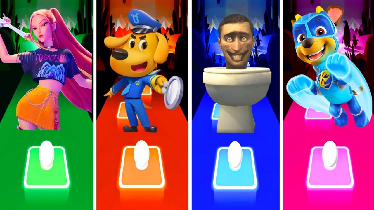 Kpop demon 🆚 Sheriff Labrador 🆚 Shakibidi Toilet 🆚 Paw Patrol.💥Who Is The Best Coffin Dance? 🤔