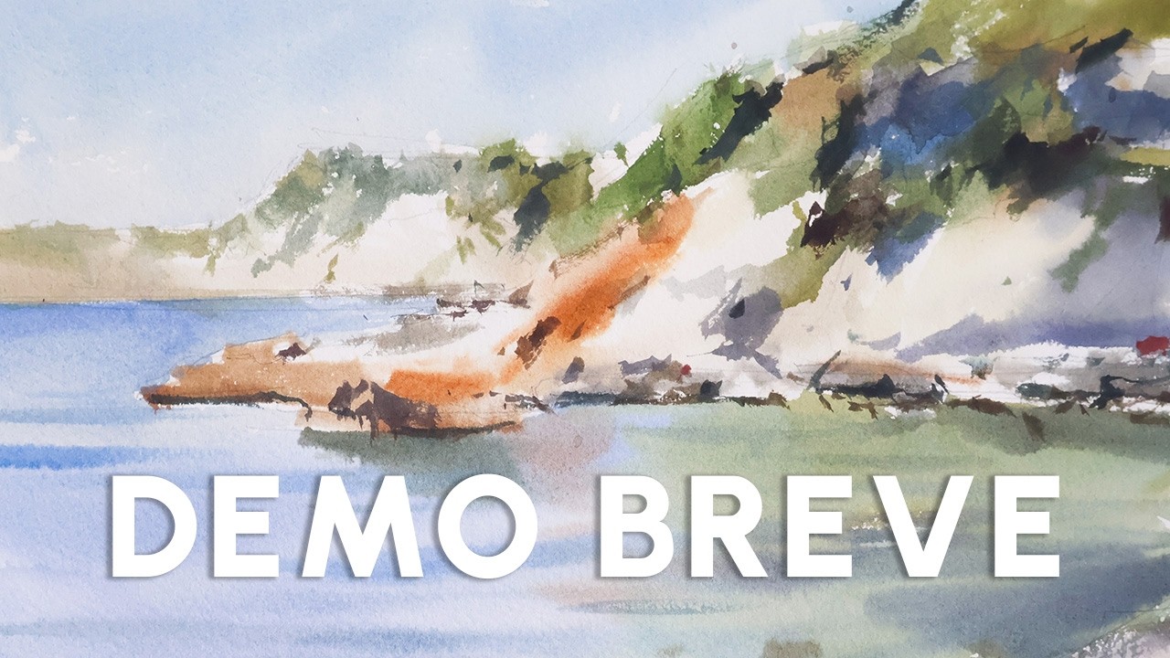Antes de pintar unas calas con rocas (Demo breve)