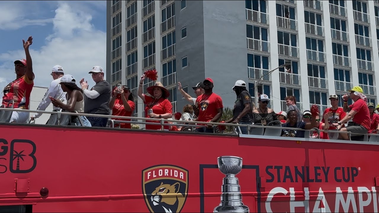 Panthers Championship Parade 2025, Ft. Lauderdale, Florida. Stanley Cup #florida #panthers #parade