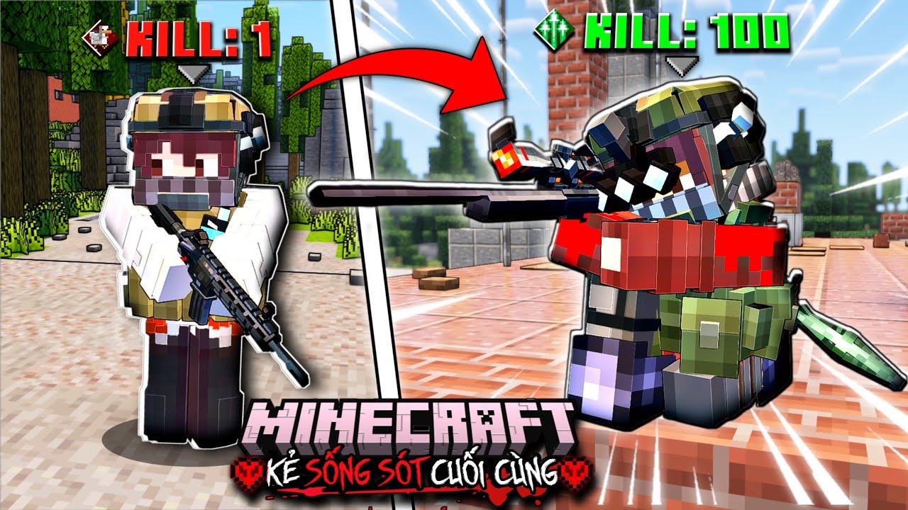 MINECRAFT NHƯNG NGƯỜI CUỐI CÙNG SỐNG SÓT TRONG ĐẤU TRƯỜNG CHIẾN THUẬT SẼ CHIẾN THẮNG!