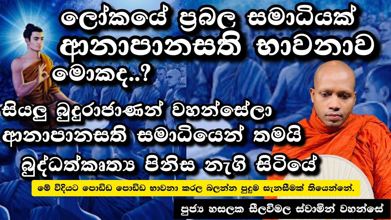 අලුත් දේශනාව |ආනාපානසතිය සහ විදර්ශනාව |#909දේශනාව |#revhasalakaseelawimalathero |2026.03.02