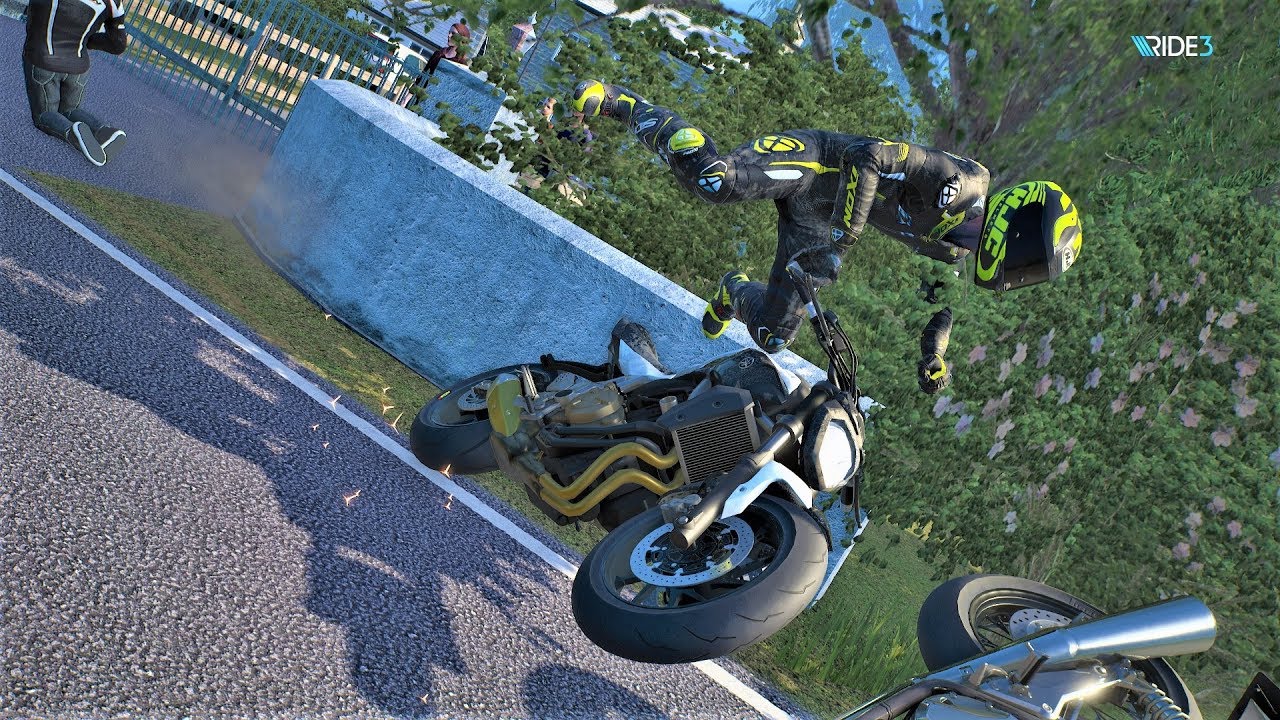 RIDE 3 CRASHES COMPILATION - RACING MOTOR #08