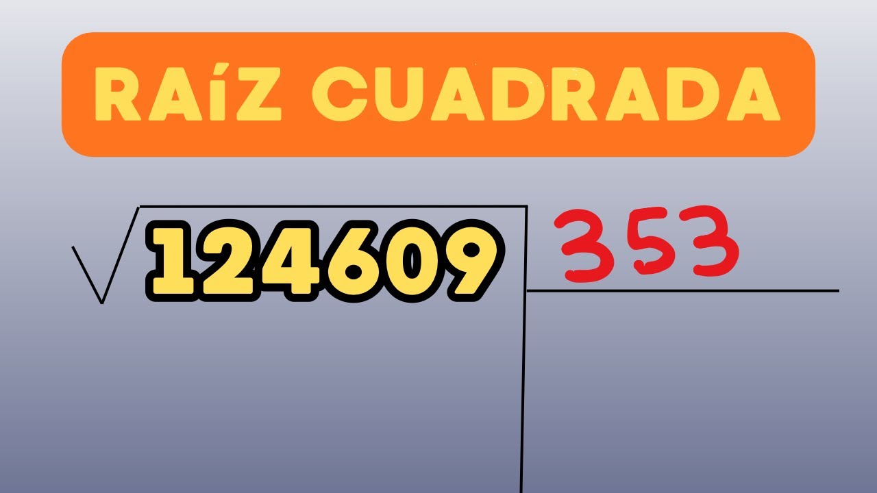 RAÍZ CUADRADA DE FÁCIL A AVANZADO - aprendecongisse