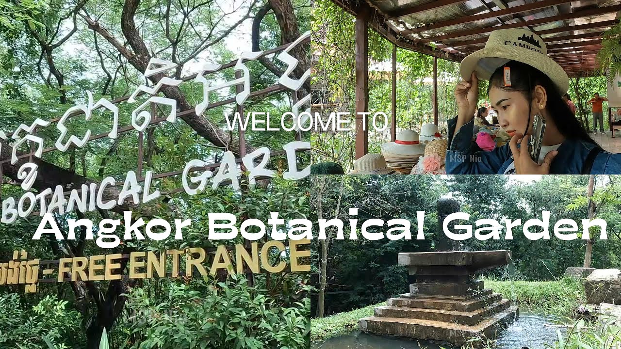 My girlfriend invite me to Angkor Botanical Garden- សួនរុក្ខជាតិអង្គរ
