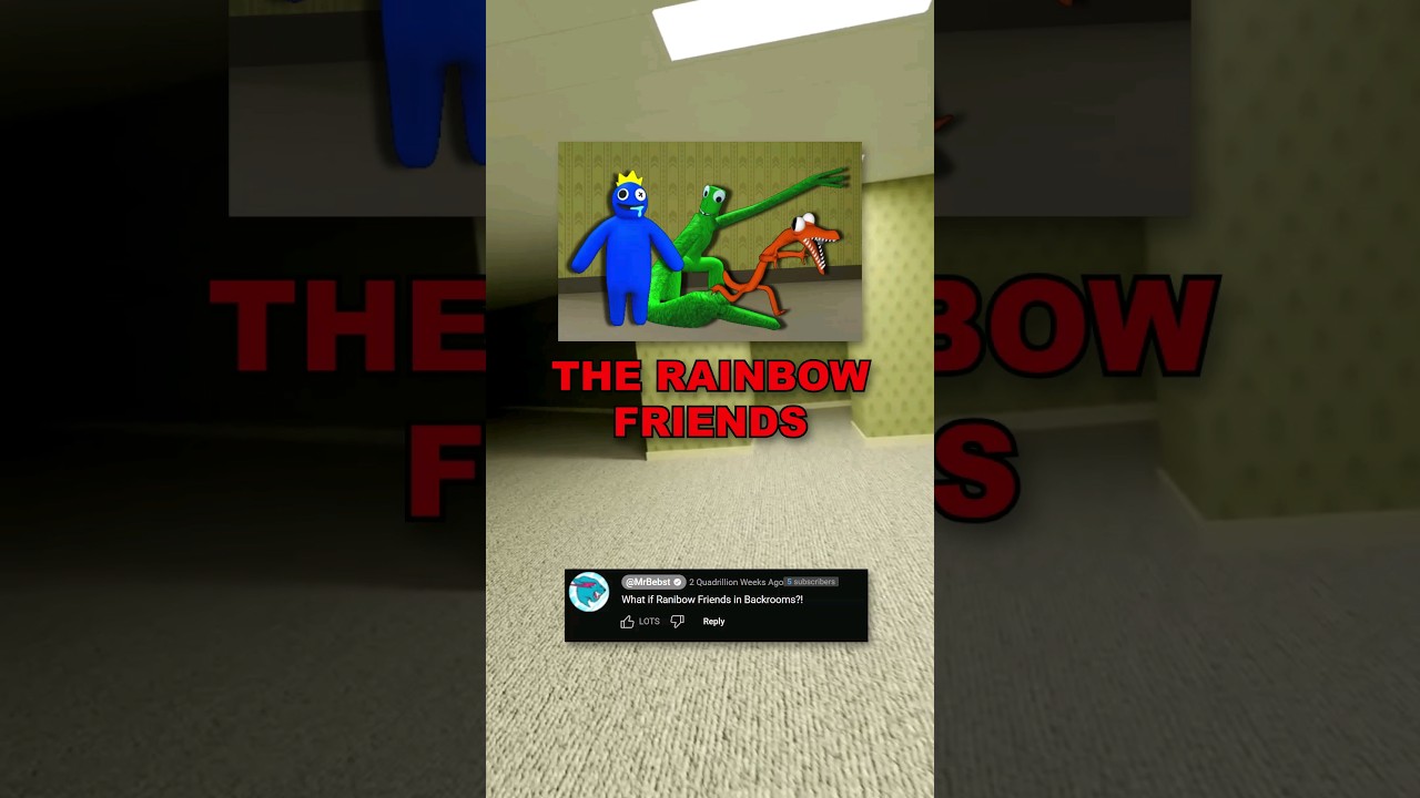 🌈RAINBOW FRIENDS in THE BACKROOMS?!🔑🚪 