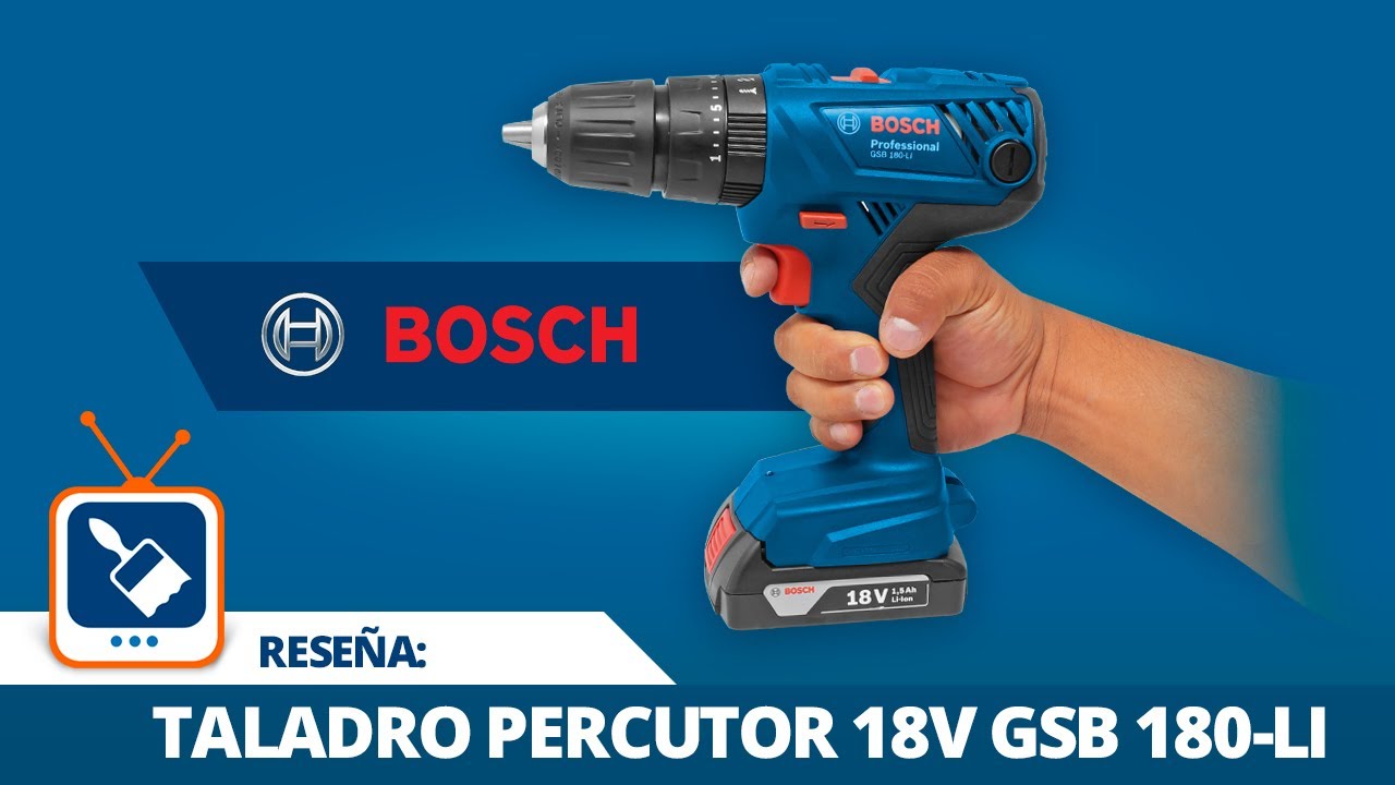 Reseña: Taladro percutor inalámbrico 18 V GSB 180-LI BOSCH