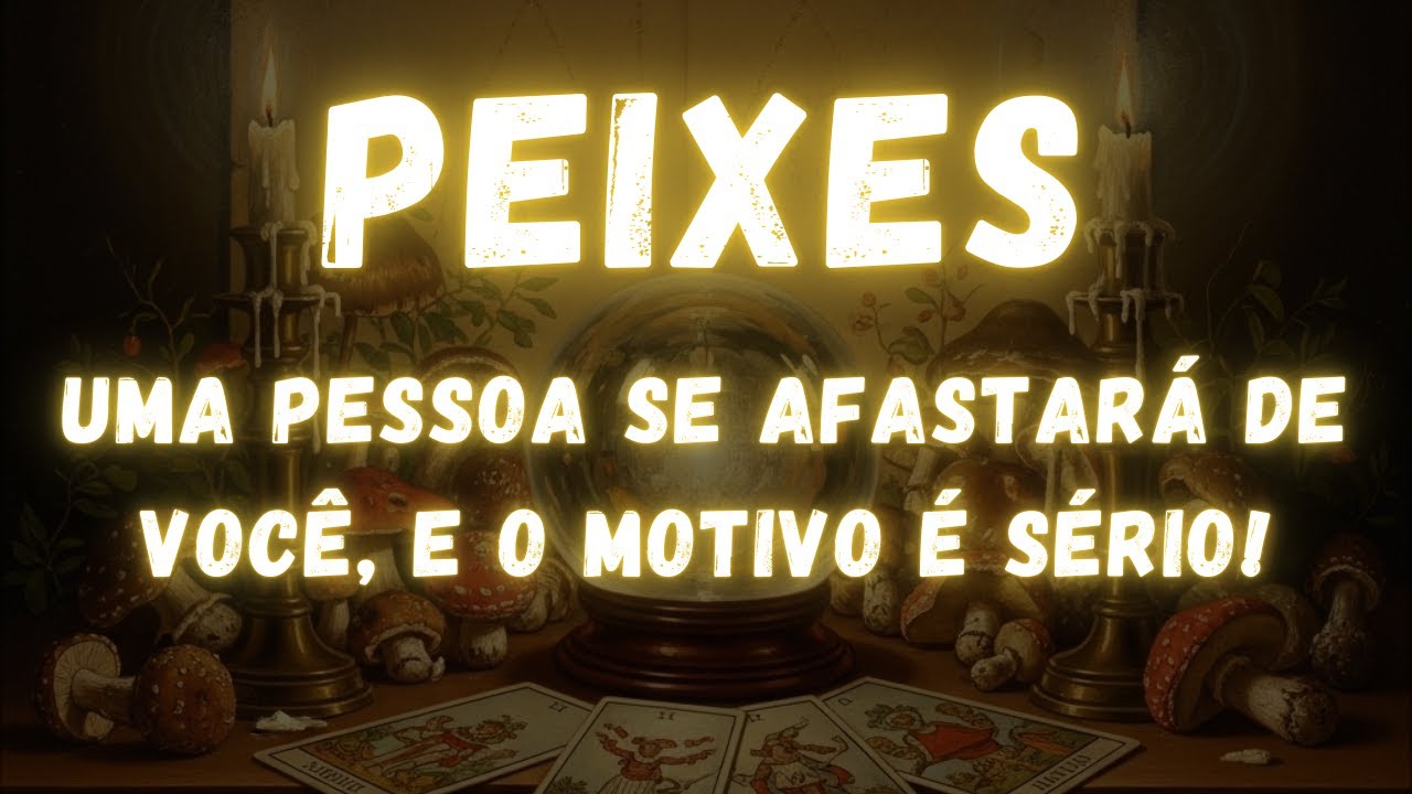 PEIXES♓ UMA PESSOA SE AFASTARÁ DE VOCÊ, E O MOTIVO É SÉRIO
