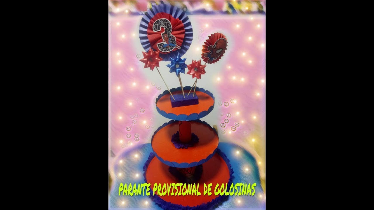 DIY - Parante provisional para dulces // hombre araña