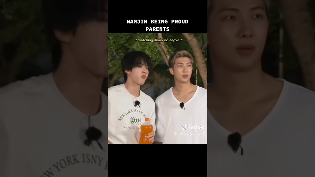 Love this edit of Namjin as proud parents #bts #bangtansonyedon #namjin #jin #namjoon #seokjin #rm