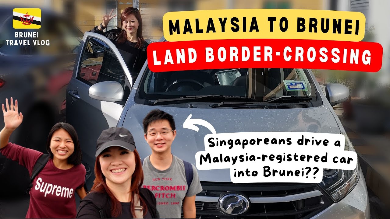 MALAYSIA, MIRI to BRUNEI: Land Border Crossing 🇧🇳  - Entry / Exit Applications! And...$1 PETROL!?
