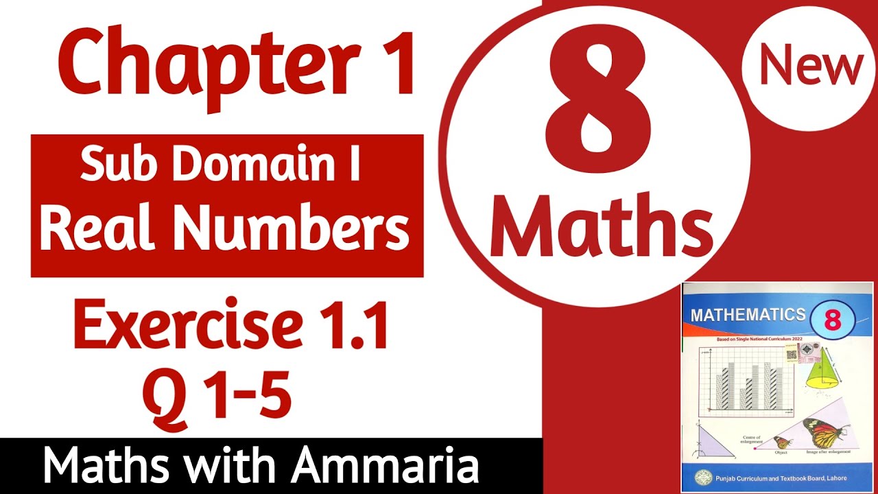 Class 8 Math Chapter 1 Exercise 1.1 Q1-5 | 8th Class Math Ex 1.1 Q1-5 | New Book 8th Maths