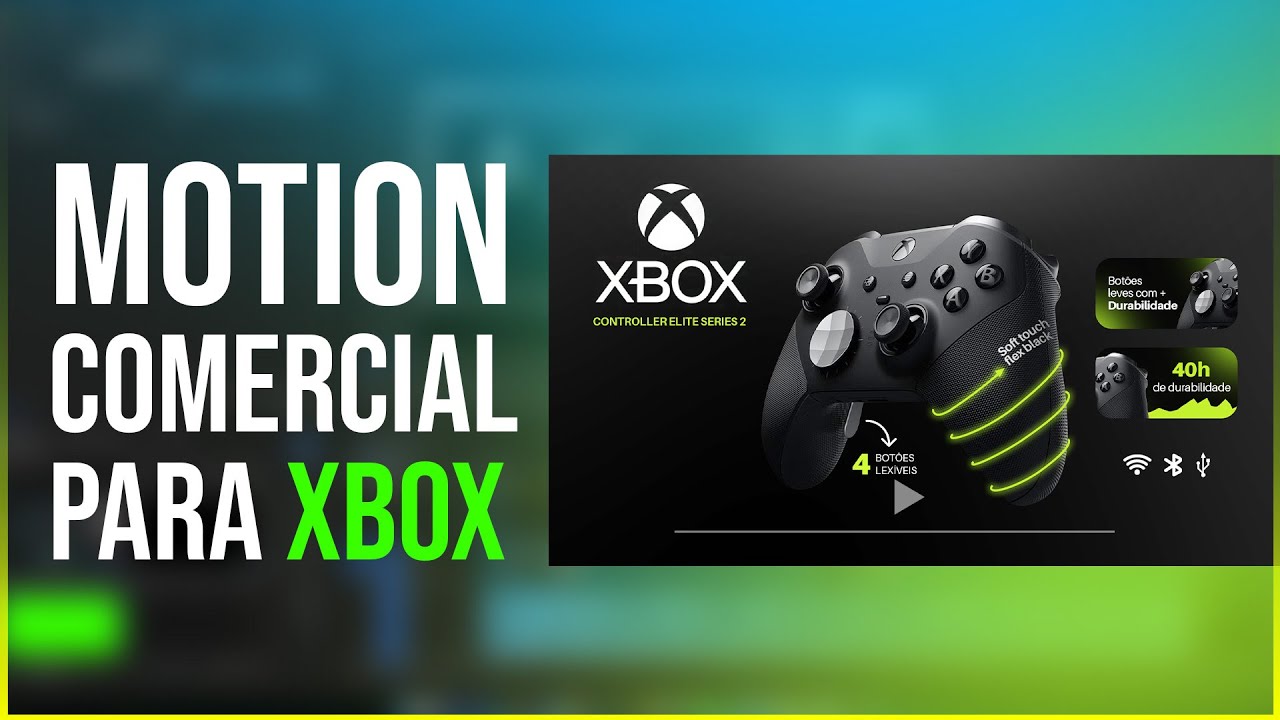Como fazer um Comecial para XBOX no After effects