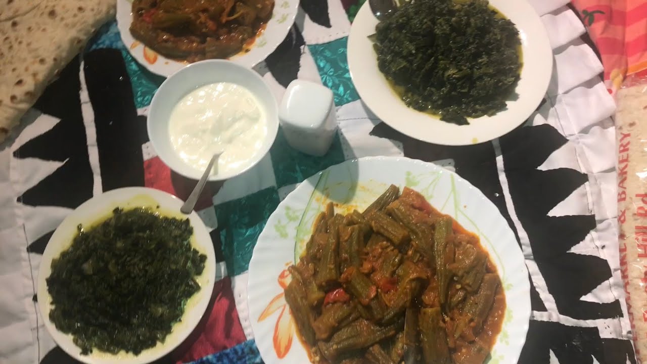 Afghan Cooked Sabzi with spinach and Afghan Okra stew | Ziba Life 🥬🥘