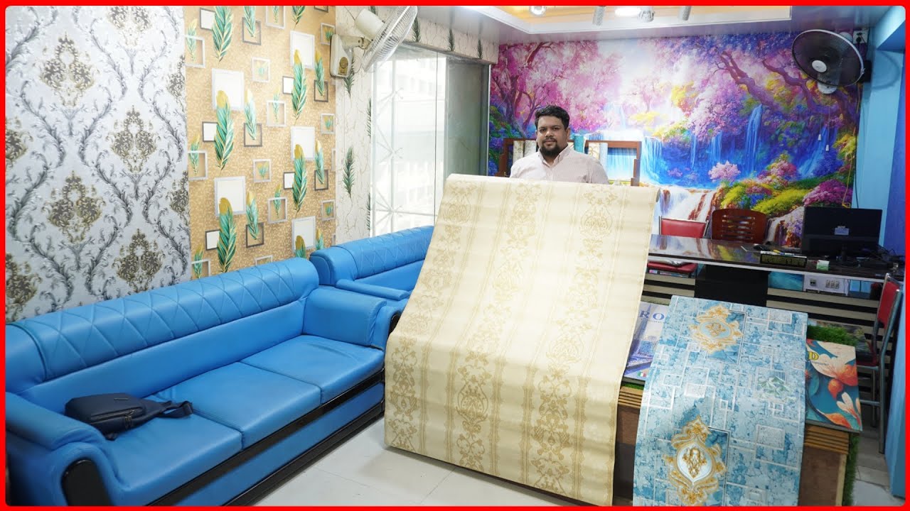 ওয়ালপেপার লাগান বাসা অফিস কিংবা শোরুমে | New wallpaper price in bangladesh 2025 | room wallpaper