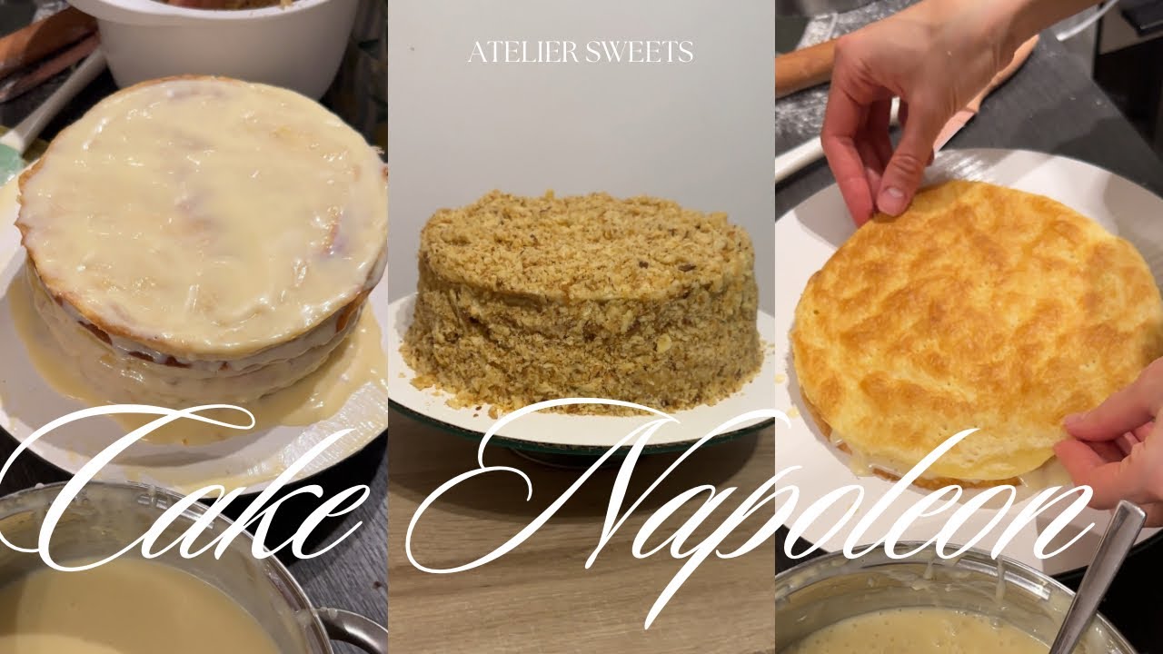 Готовлю классический торт «Наполеон»  с заварным кремом. Napoleon Kuchen