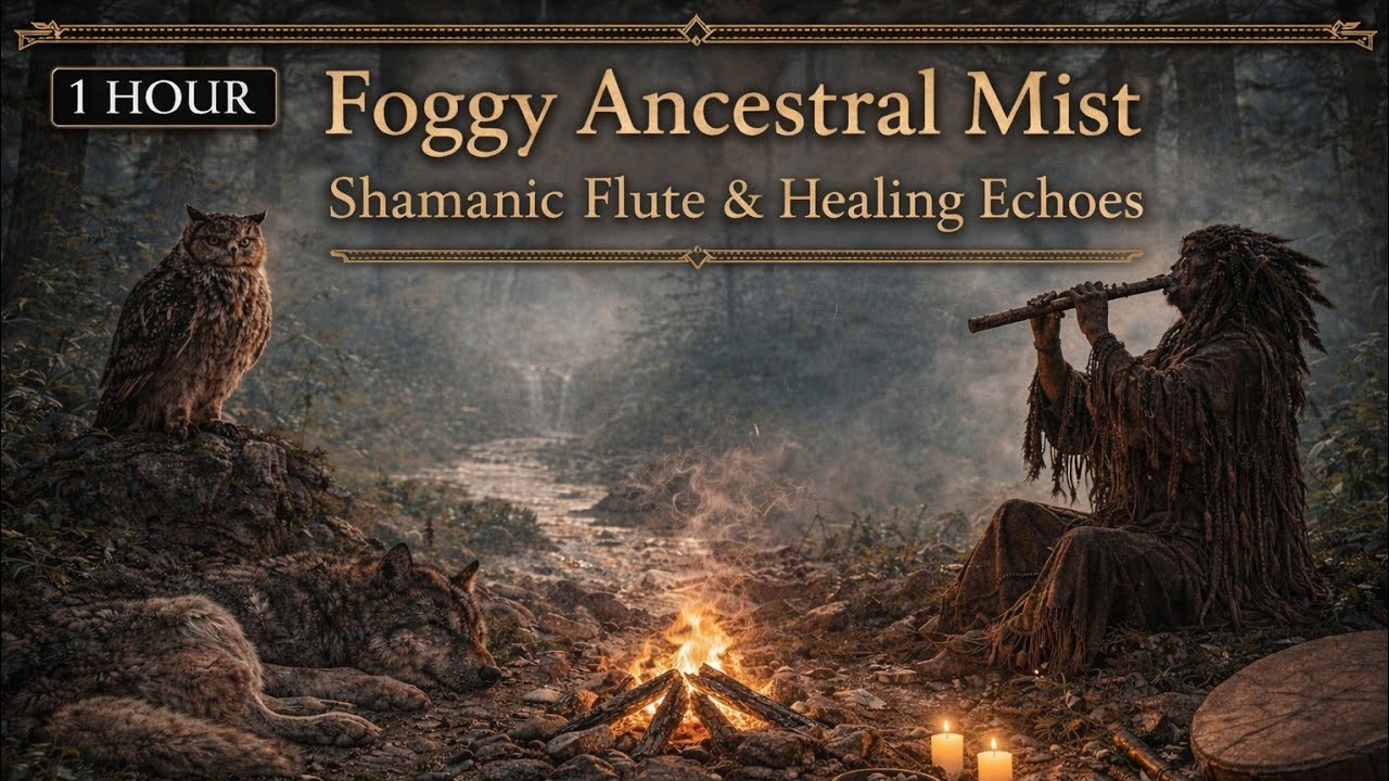 1 Hour Foggy Ancestral Mist | Shamanic Flute & Healing Echoes 🪶🌫️