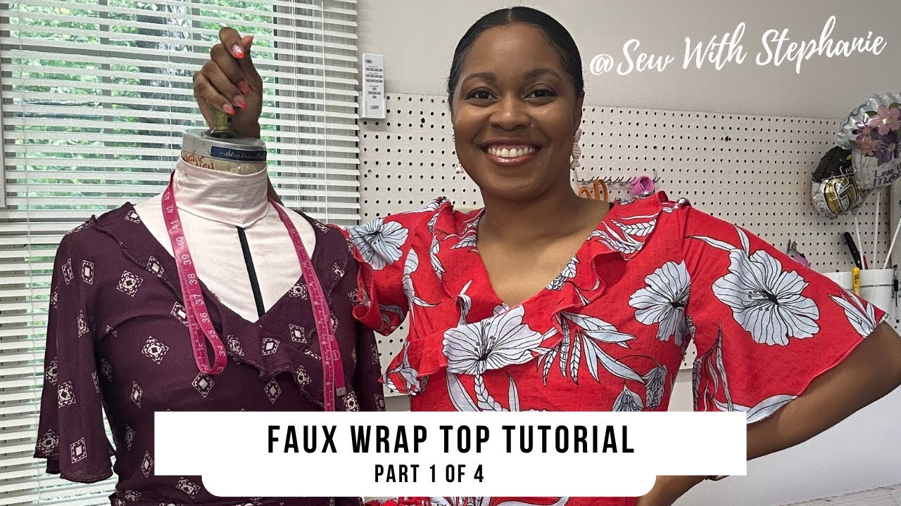 How to Sew a Faux Wrap Top | The Carrol Top Sewing Pattern Tutorial : PART 1