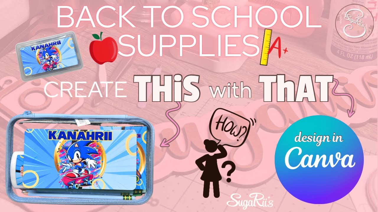 Create a Custom Pencil Box Label | Back to School Supplies | Custom Labels | Made at Home