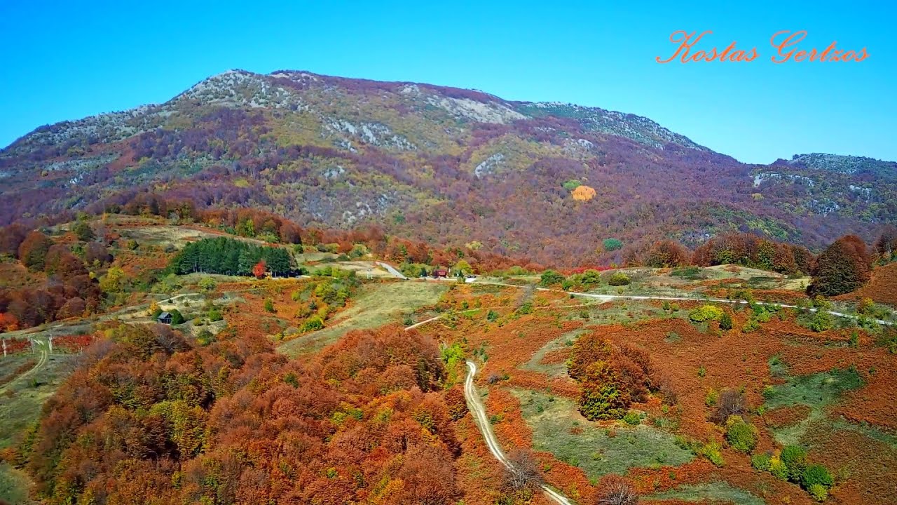 ΦΘΙΝΟΠΩΡΙΝΟ ΠΑΪΚΟ, ΠΑΝΔΑΙΣΙΑ ΧΡΩΜΑΤΩΝ (DRONE). AUTUMN COLOURS - MOUNT PAIKO, GREECE.