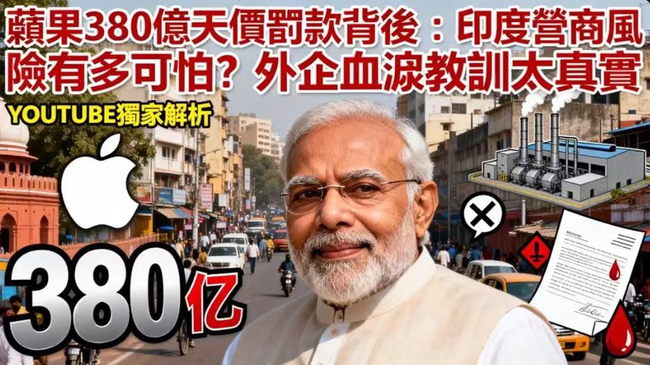 蘋果慘遭印度 380 億天價罰款！跨國企業全踩坑，真相太現實