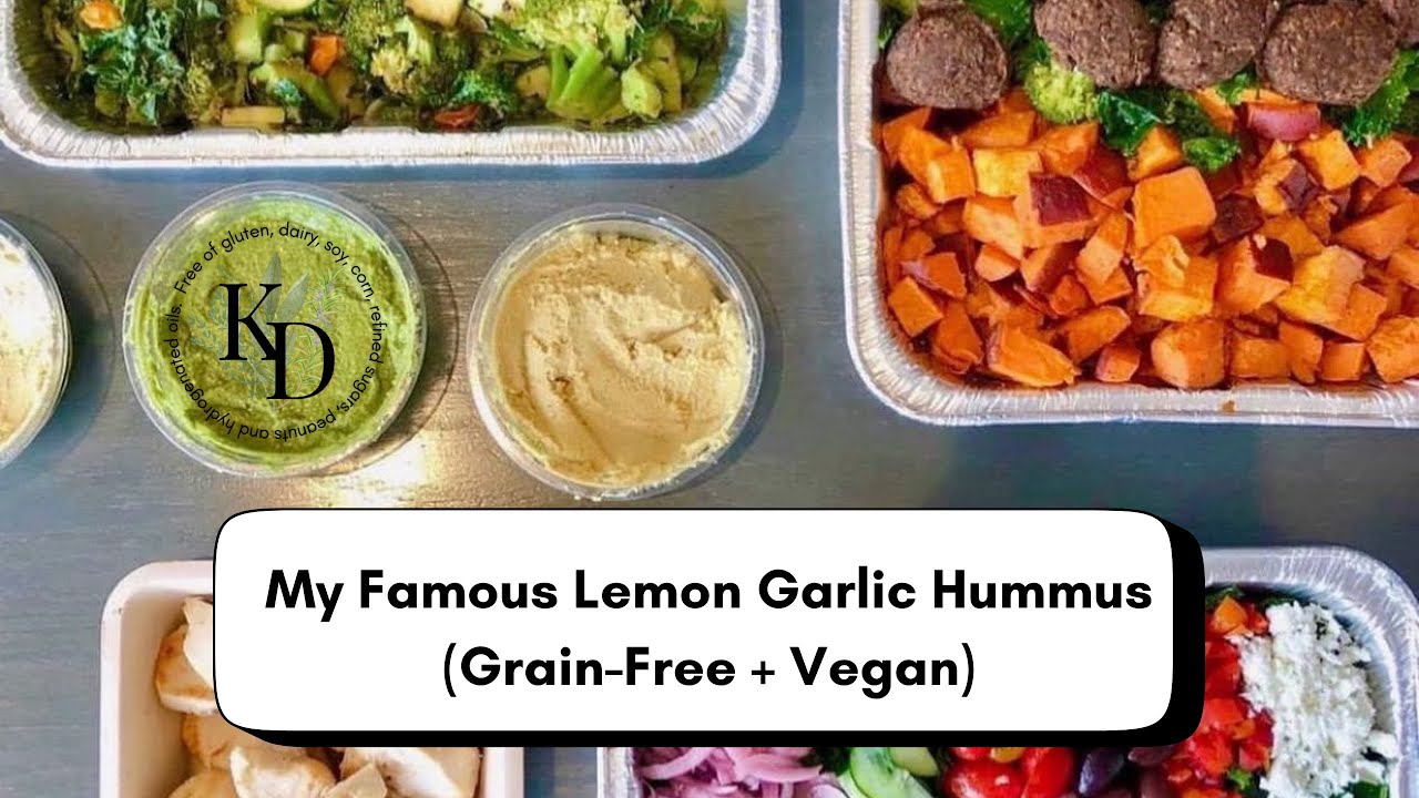 My Famous Lemon Garlic Hummus (Grain-Free + Vegan)