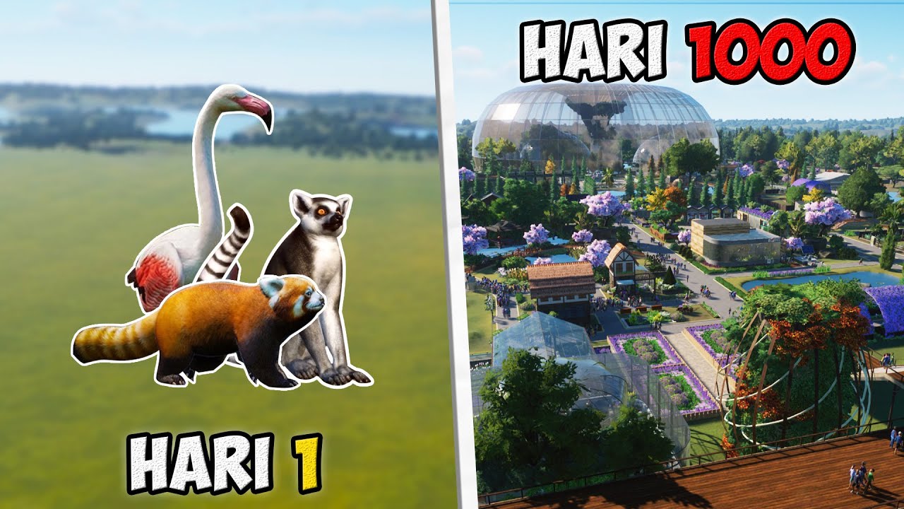 1000 Hari Membangun Kebun Binatang IMPIAN di Planet Zoo
