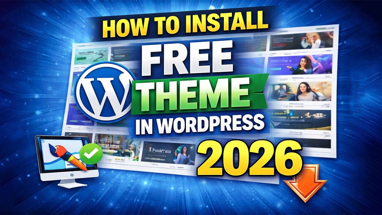 How to Install Free Theme in WordPress | Free WordPress Website | WordPress Tutorial for Beginners