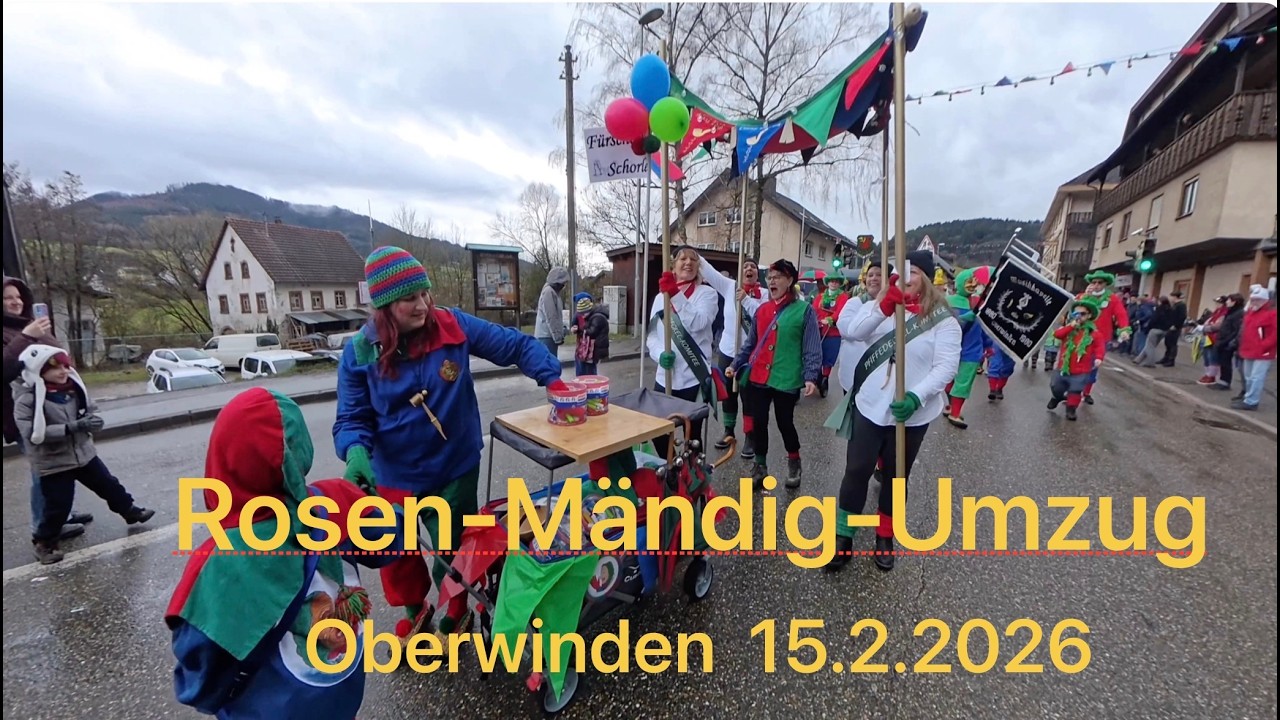 👺 Bunter Dorfumzug am RosenMändig - Spitzbue e.V.   Oberwinden 16.2.2026