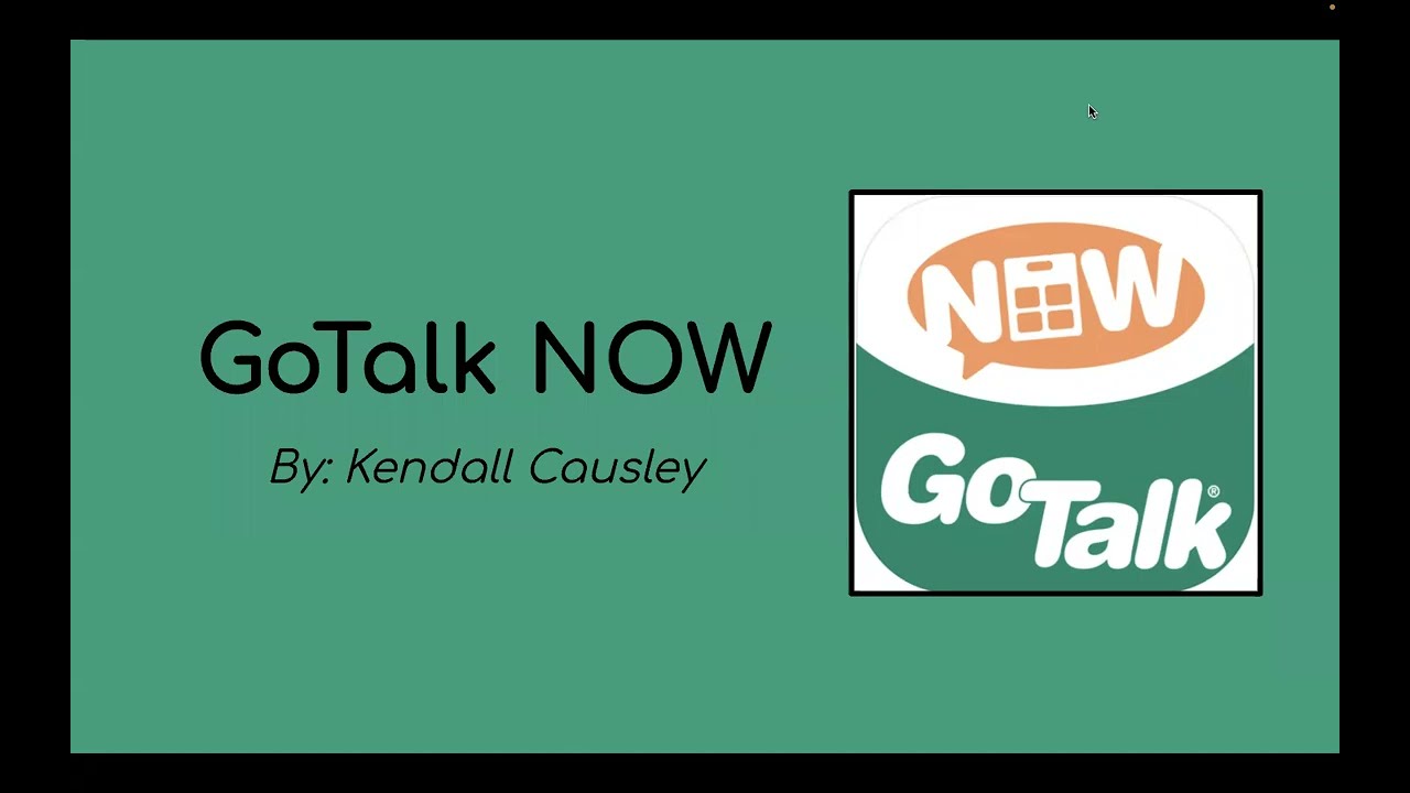 GoTALK Now Demonstration Video