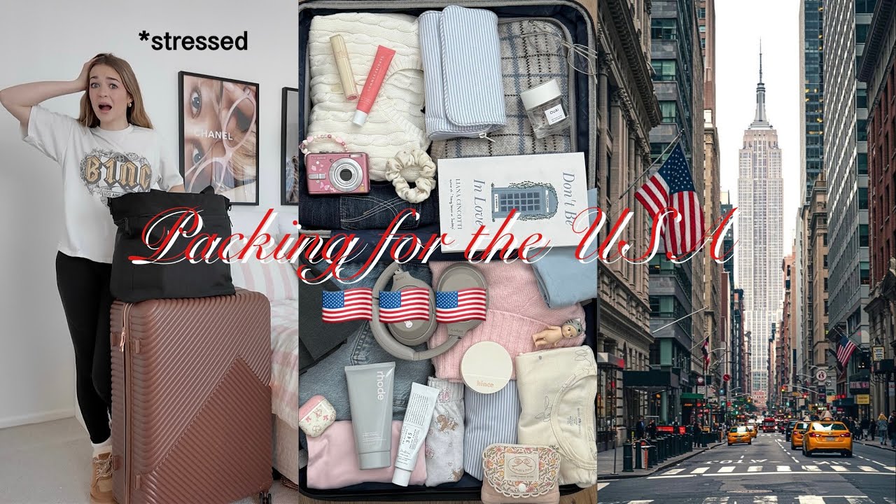 СОБЕРИ ВЕЩИ + ПОДГОТОВЬСЯ СО МНОЙ К США🇺🇸🛍️❄️